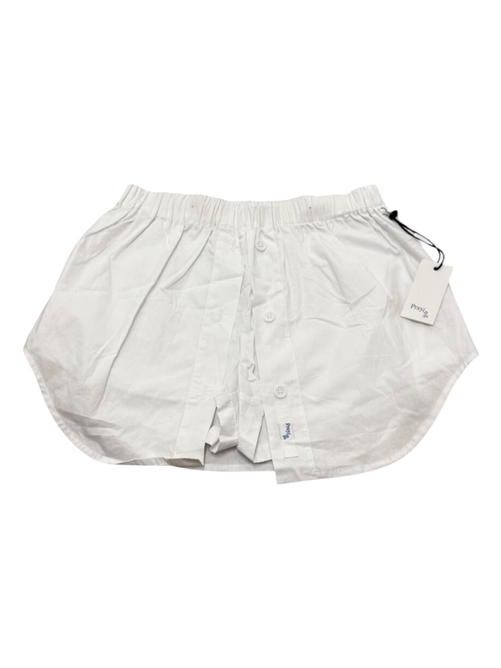 Women’s White Cotton Sleep Shorts
